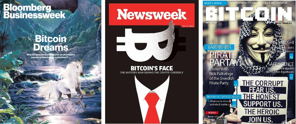 Bitcoin magazine covers